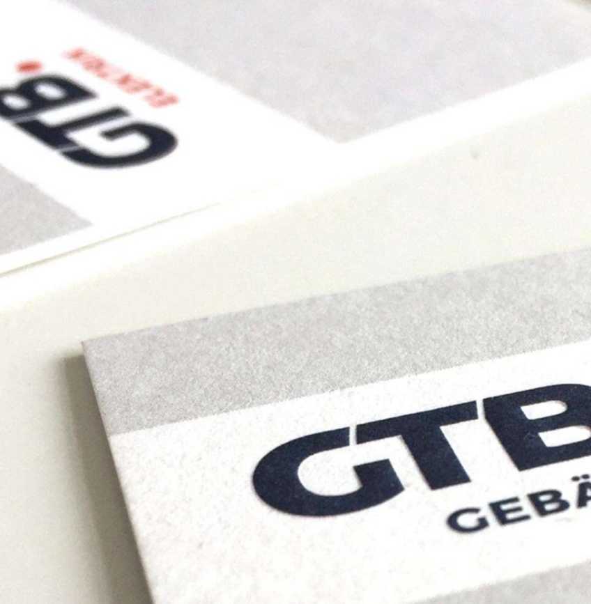 Visitenkarten für GTB Gebäudeservice – entwickelt von CONNEX Werbeagentur Berlin